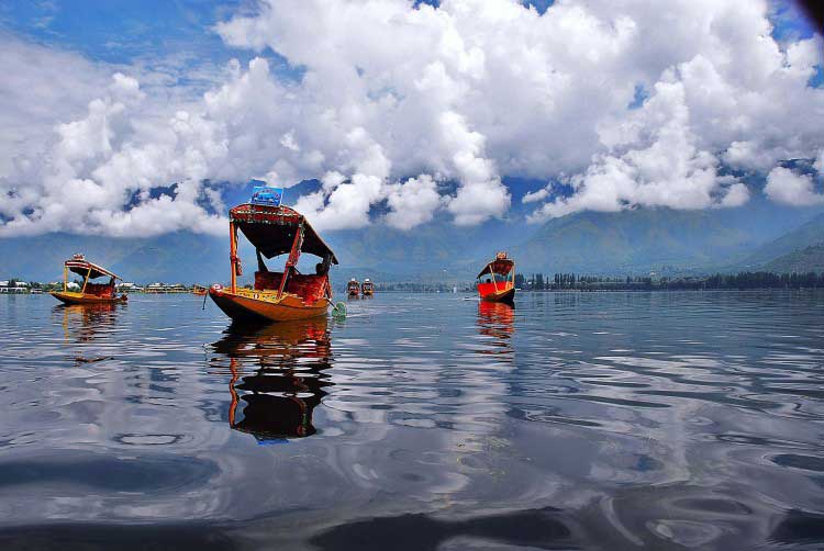 beautiful Shikara at Dal Lake