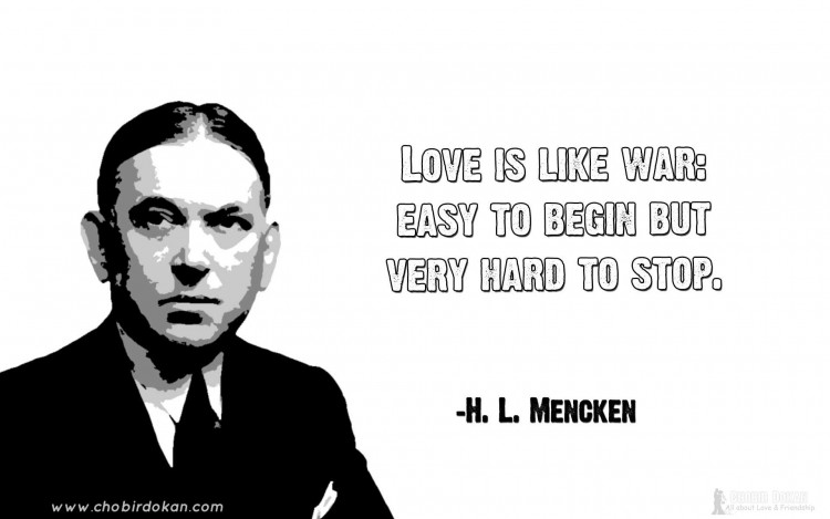 hl mencken love quotes