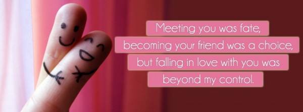 Falling in Love Facebook Cover