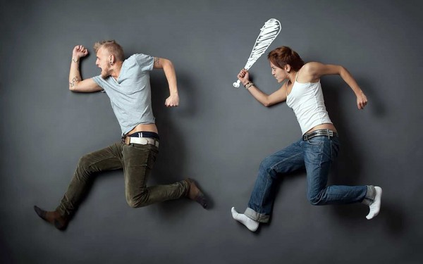 funny wallpaper of romantic couple of Attempt to Murder 