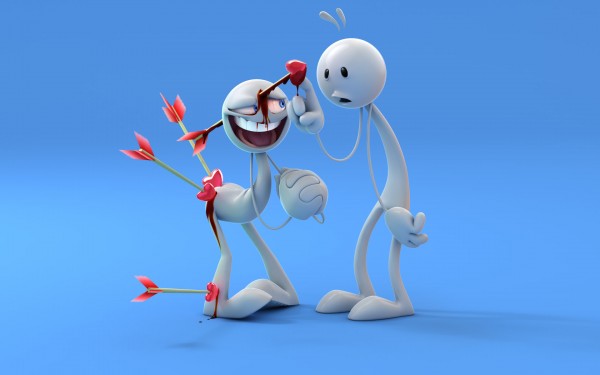 Funny 3d Love Wallpaper